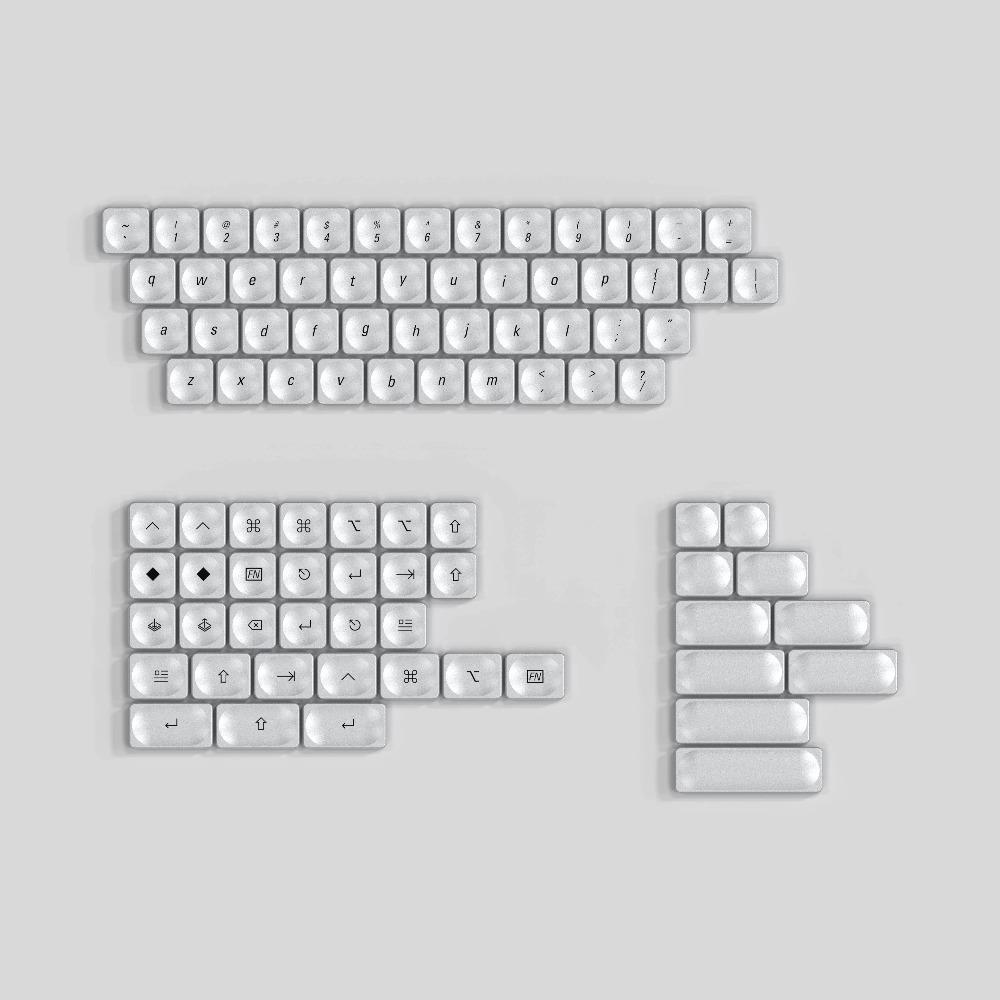 LCK 40S Transparent Low Profile Keycap Set Custom Ultra-thin Keyboard Cap Original Office Gaming KeyCap for Mechanical Keyboard