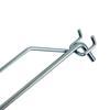 Cabide individual com braço para etiqueta de preço perfurada EURO Mega-M L-30cm fi6 zinco N
