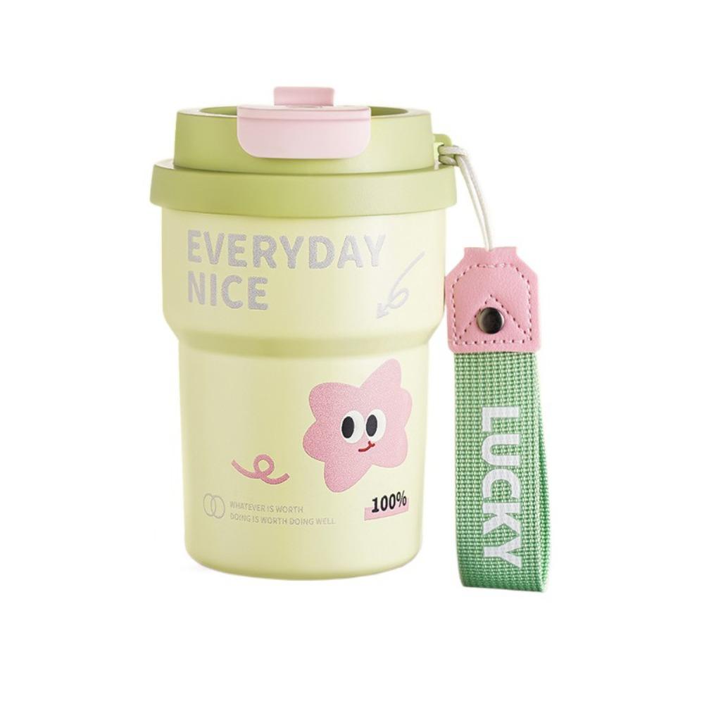 

Straw Included Straw Water Cup Stainless Steel High Value Water Cup Insulated Bottle Travel зелёный