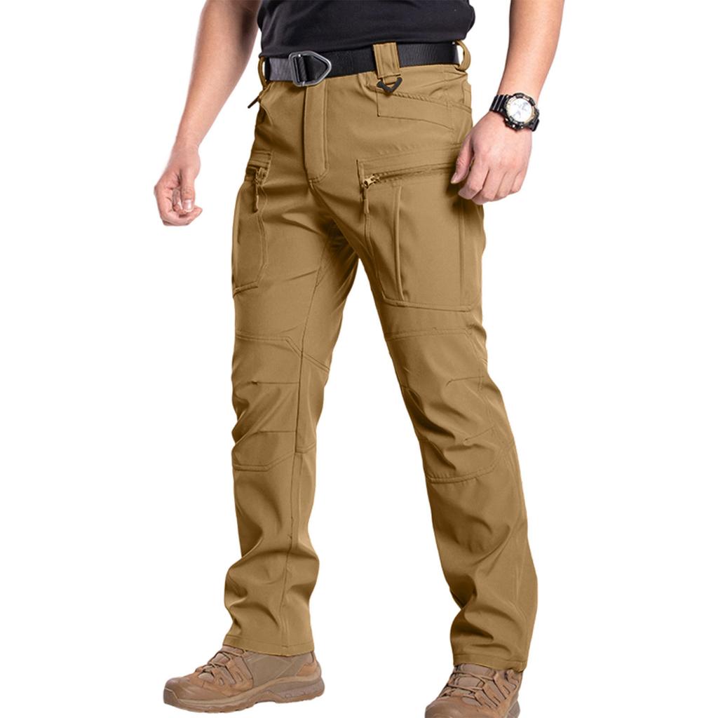 Mens Pants Cargo Work Pants With Multi-pocket Breathable Hiking Travel Fishing Construction Pants