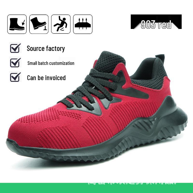 Męskie buty robocze ochronne Four Seasons: Odporny na zgniecenia, Odporny na przebicia, Wodoodporny, Lekki, Antypoślizgowy.