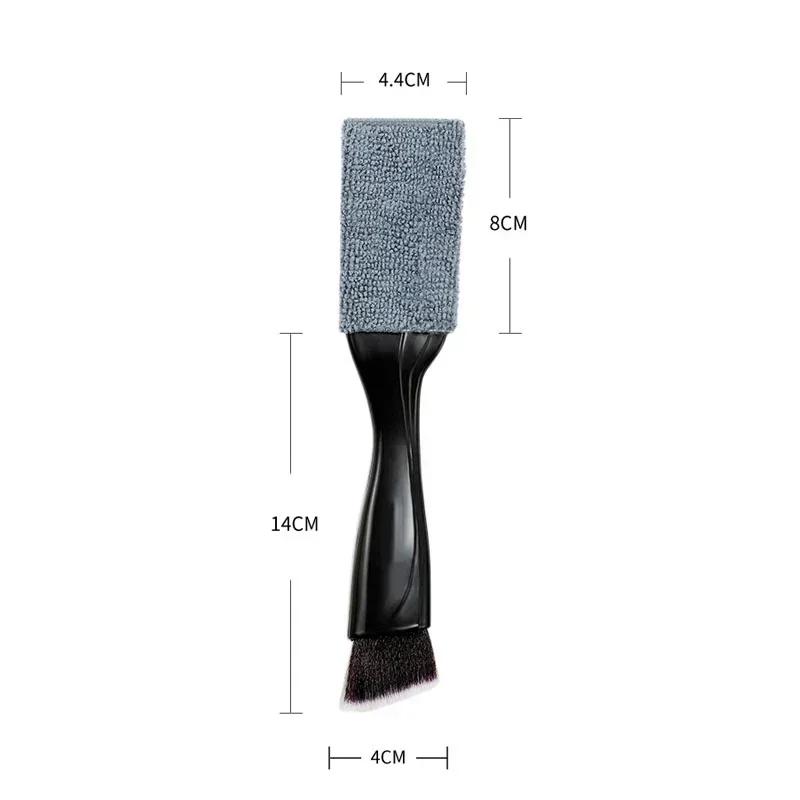New 2 In 1 Car Dust Tool Cleaning Brush Accessories Interior For Volkswagen GTI CC R Passat GTD Jetta Polo R-Line Magotan T