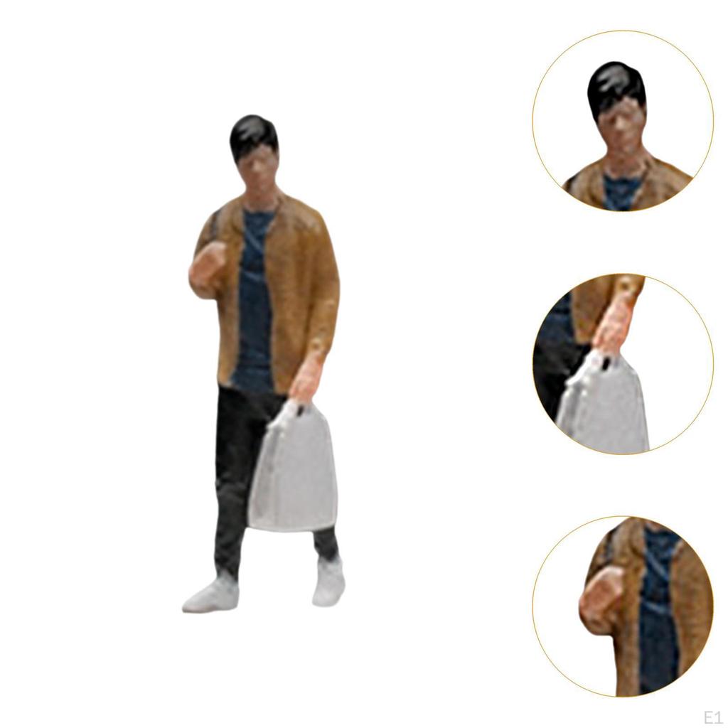 1/64 Mini Figure Model Artwork Centerpiece Home Decoration Artificial Sculpture Simulation People
