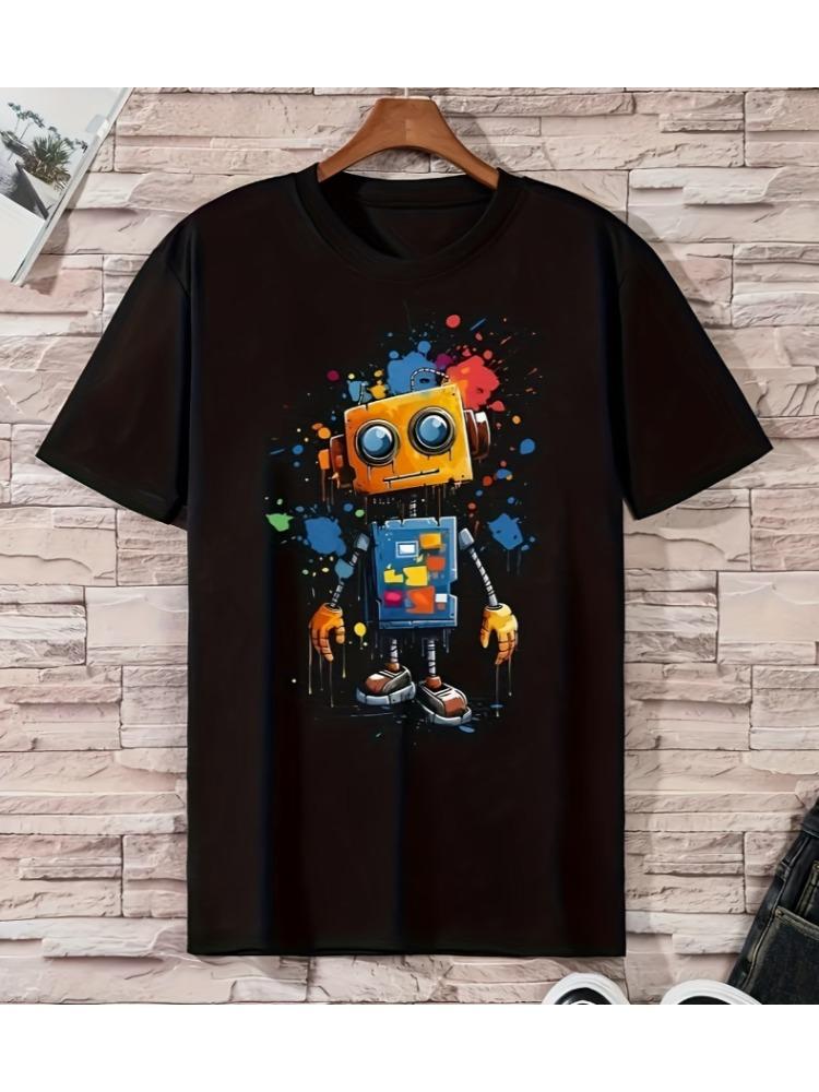 Unisexs Casual Round Neck Tshirt Soft And Comfortable Fabric Short Sleeve Backtoschool Season Suitable For Daily Wear Tshirts