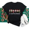 Trendy Casual Christmas Pattern Unisexs Tshirt Unisexs Short Sleeve Kawaii Y2K 90 S Santa Claus Tshirt Unisexs Harajuku