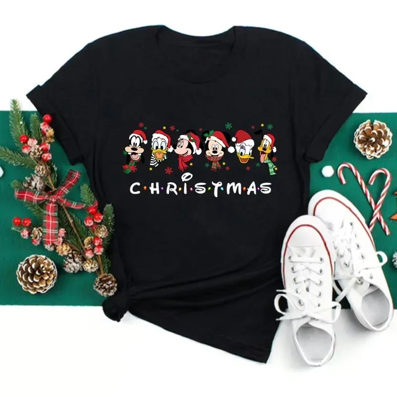 Trendy Casual Christmas Pattern Unisexs Tshirt Unisexs Short Sleeve Kawaii Y2K 90 S Santa Claus Tshirt Unisexs Harajuku