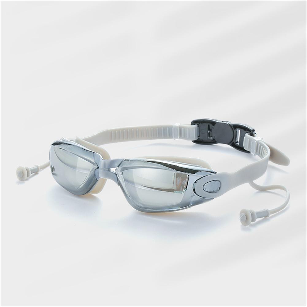 Silikon Taucherbrille Professionell Wasserdicht Anti-Beschlag Anti-UV Schwimmbrille Mit Ohrstöpseln Schwimm Brillen