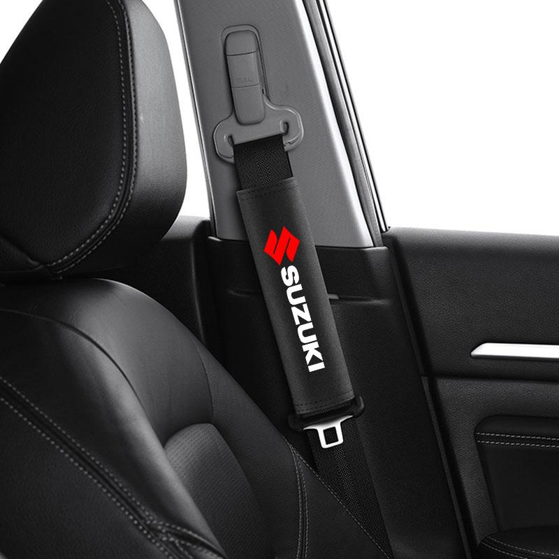 2Pcs Car Shoulder Cover Cushion Seat Belt Pad Auto Pad for Suzuki Grand Vitara ALTO Ciaz IGNIS Jimny Jeemny Car Accessorie