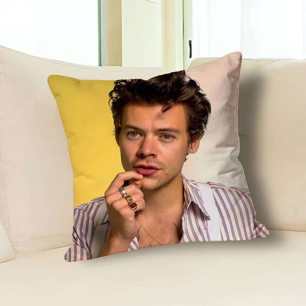 Povlaky na polštář H-Harry S-Styles pro ložnici obývací pokoj pohovku domácí dekorace Polyesterový potah na polštář se zipem