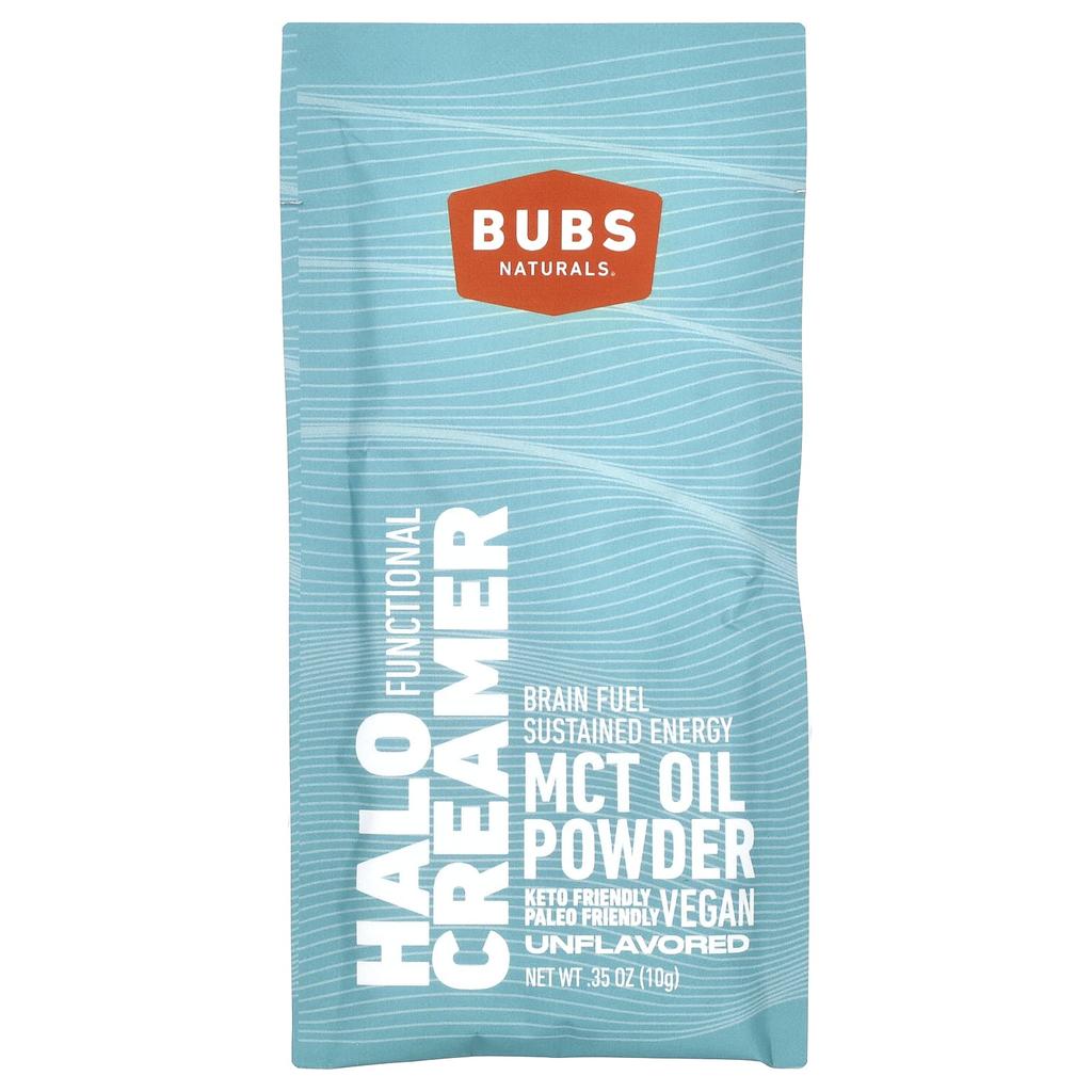 Halo Creamer, Mct Oil Powder, Unflavored, 14 Packets, 10G (0.35Oz) Each