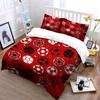 Various Color Soccer Ball Geometric Pattern 3Pcs Bedding Set Duvet Cover Pillowcase Set For Kids Football Fans Bedroom Decor