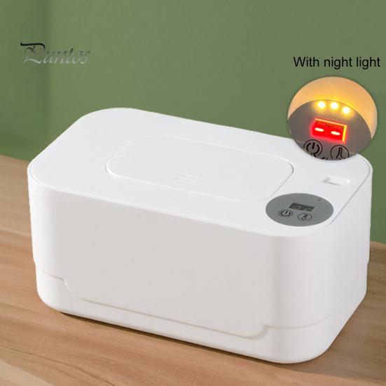 Baby Wipe Warmer Portable Temperature Adjustable USB Powered Large Capacity Wet Tissue Dispenser Heater
