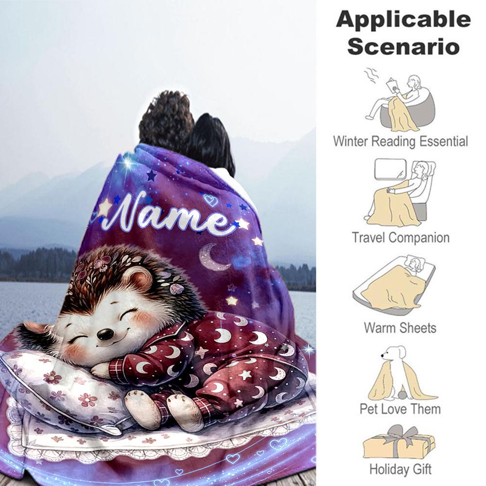 Good Night Sweet Dreams Customize Text Blanket Lightweight Customizable Blanket Comfortable Perfect for Couch Office Chair Chair Seaside