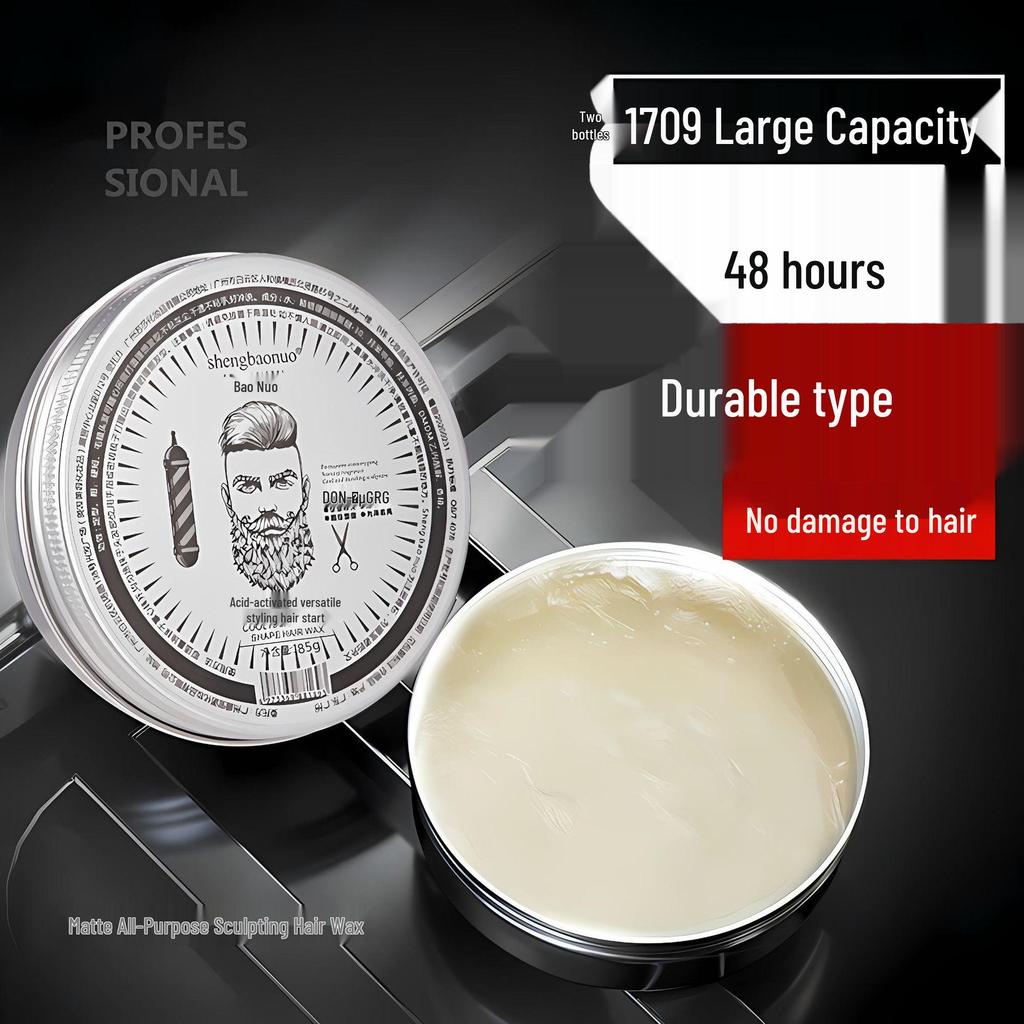 Men's Natural Volumizing Hair Wax Gel with Fresh Scent