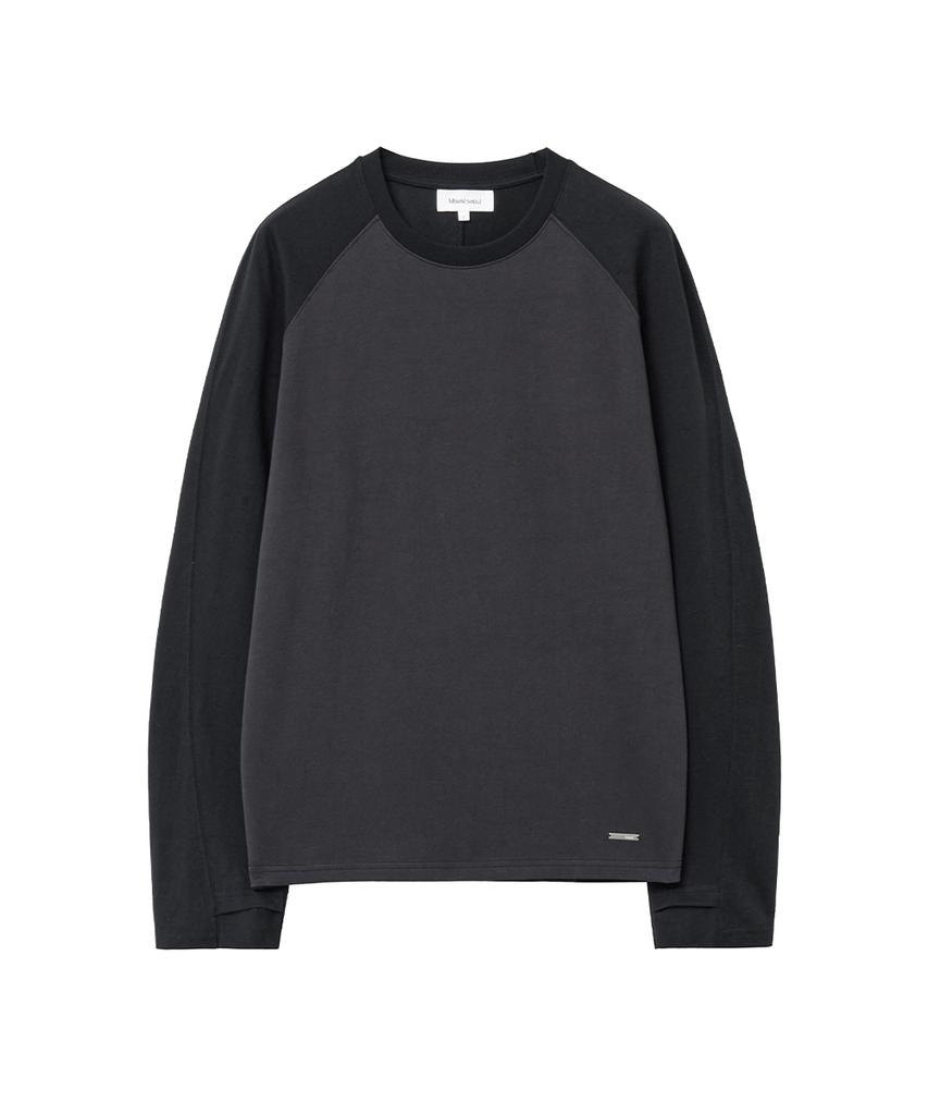 Misekiseoulmaen Two-Tone Raglan Long Sleeve Black