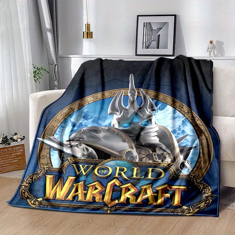 1pc World of Warcraft: Northrend Home Decor Blanket, Perfect Gift for Bedroom, Living Room, Travel, Camping, Car, Beach, Office Naps, Cozy Flannel Thr