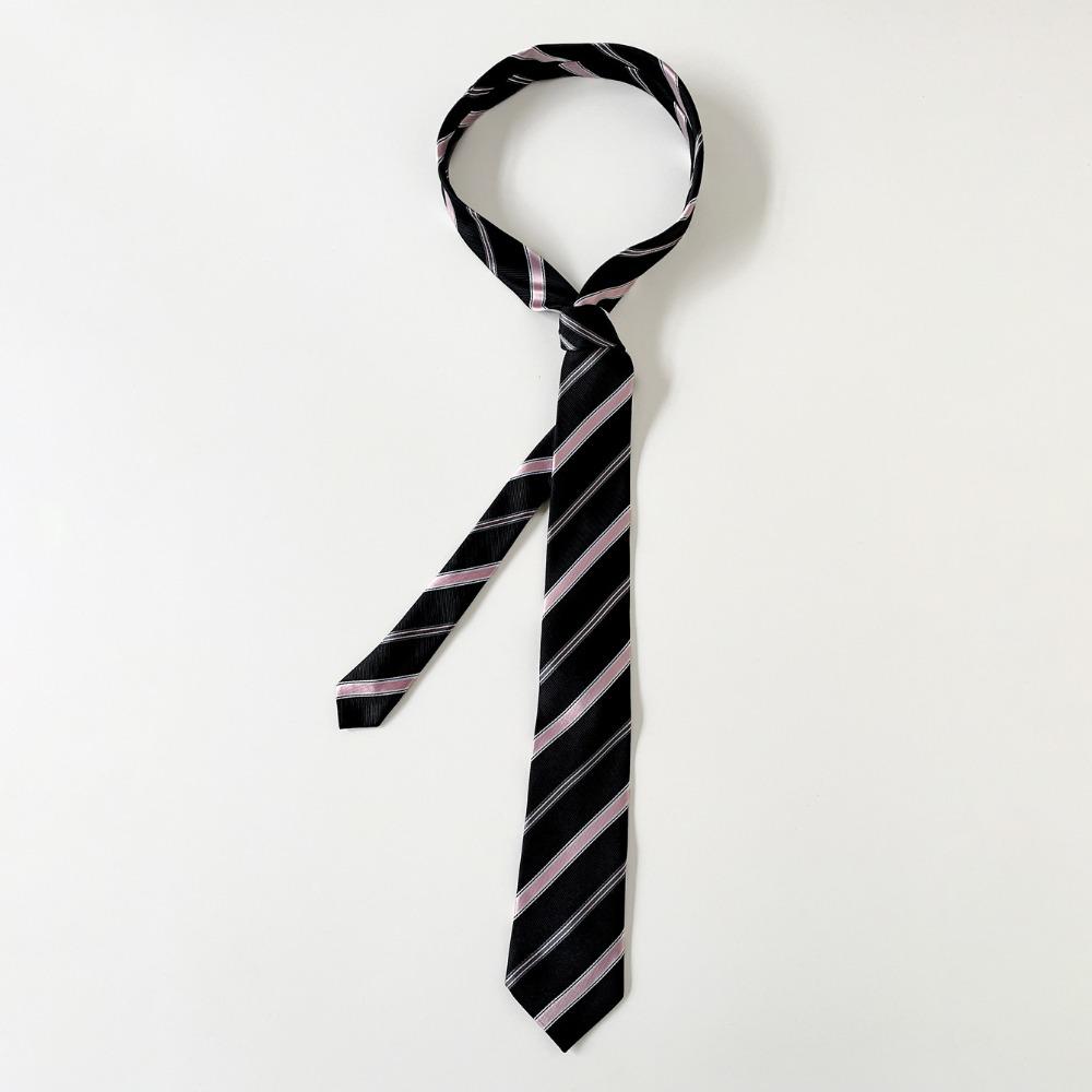 Korean Striped Tie Printed Shirt Tie Decoration Clothing Decoration JK Uniform Necktie  Students