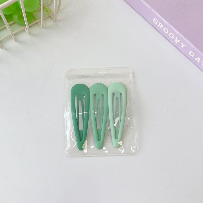 Children'S Gradual Change Of Color Simple Bb Clip Headgear Fashionable Girl One-Word Clip Side Clip Fixed Broken Hair Bangs Hairpin Card