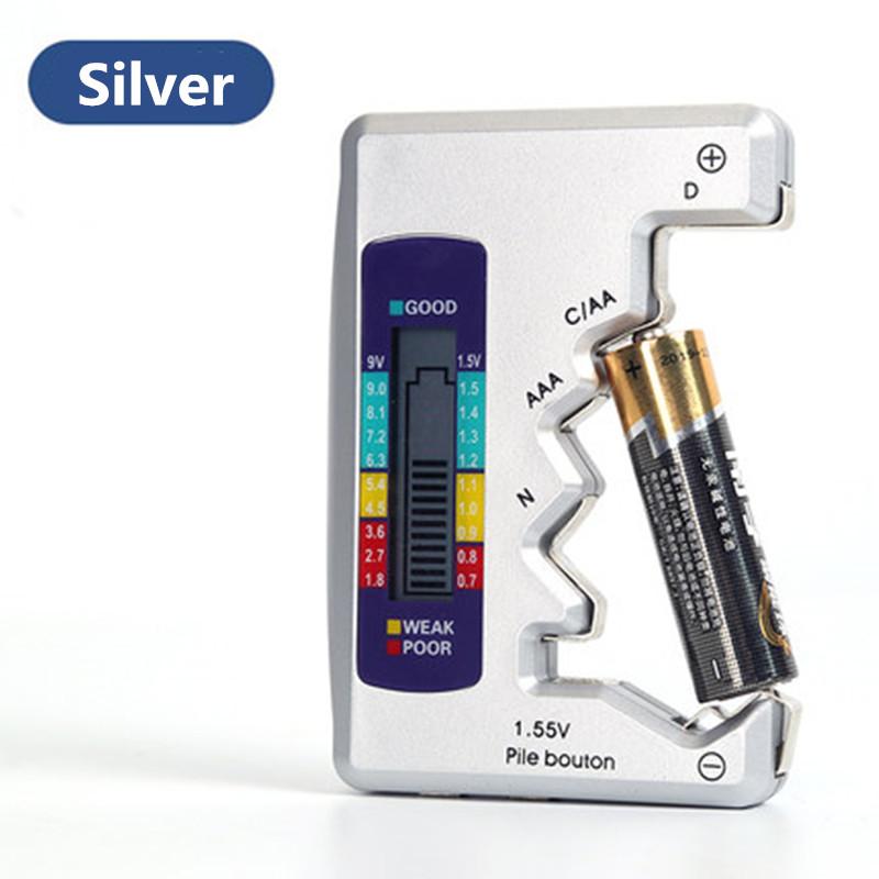 Digital Battery Tester LCD Display AA AAA 9V 1.5V Button Cell Battery Capacity Check Detector Capacitance Diagnostic Tool
