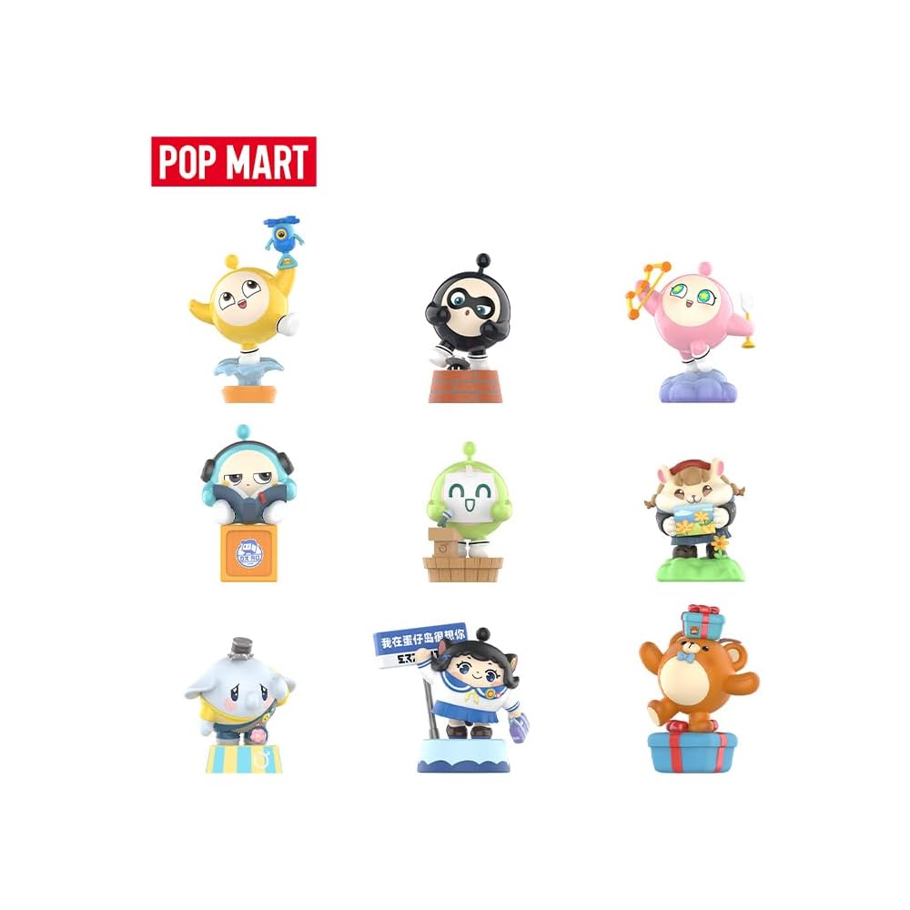 Pop Mart Eggy Party Colorful Playland Classic Figure 1 Piece Blind Box Toy Collectible Model