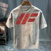 Loose Printed Short Sleeves for Couples Cotton Round Neck Trendy Tops, Fashionable and Versatile Men's T-shirts,