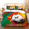 Heißer Verkauf Bettbezug-set Fußball Hause Bettwäsche Fußball Malerei Bettwäsche Anzug Mann Jungen Luxus Bettdecken Neu Mode Beding abdeckung Sets