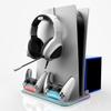 DZ504 For PS5/PS5 Slim Multifunctional Cooling Stand Headset Holder Disc Storage Shelf