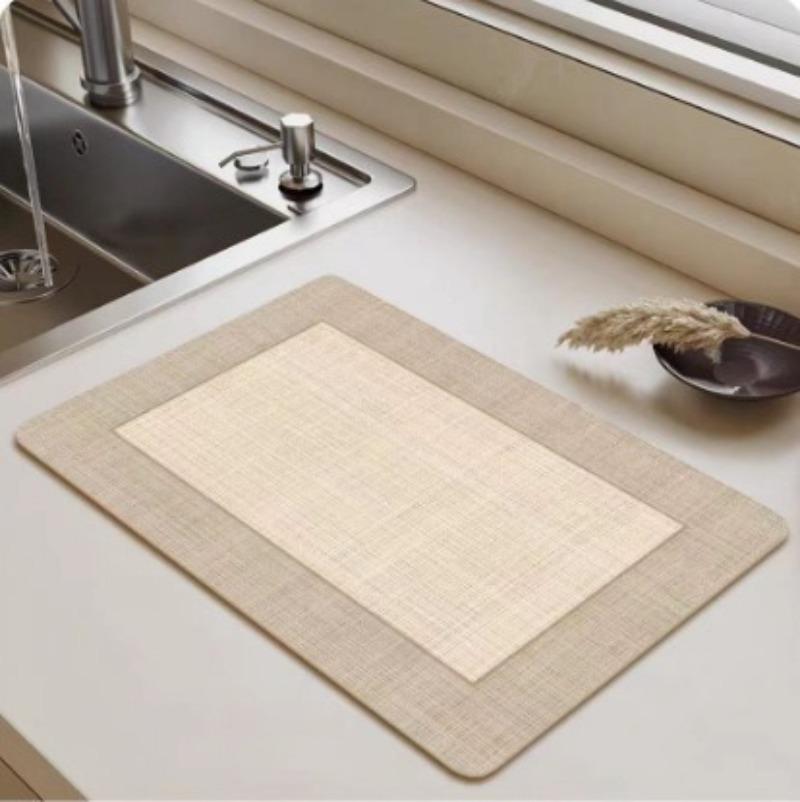 Quick-dry Diatomaceous Mats Minimalist Dring Mat Kitchen Dishwashing Washing Machine Water Absorbing Drainage Cofe Maker Mat