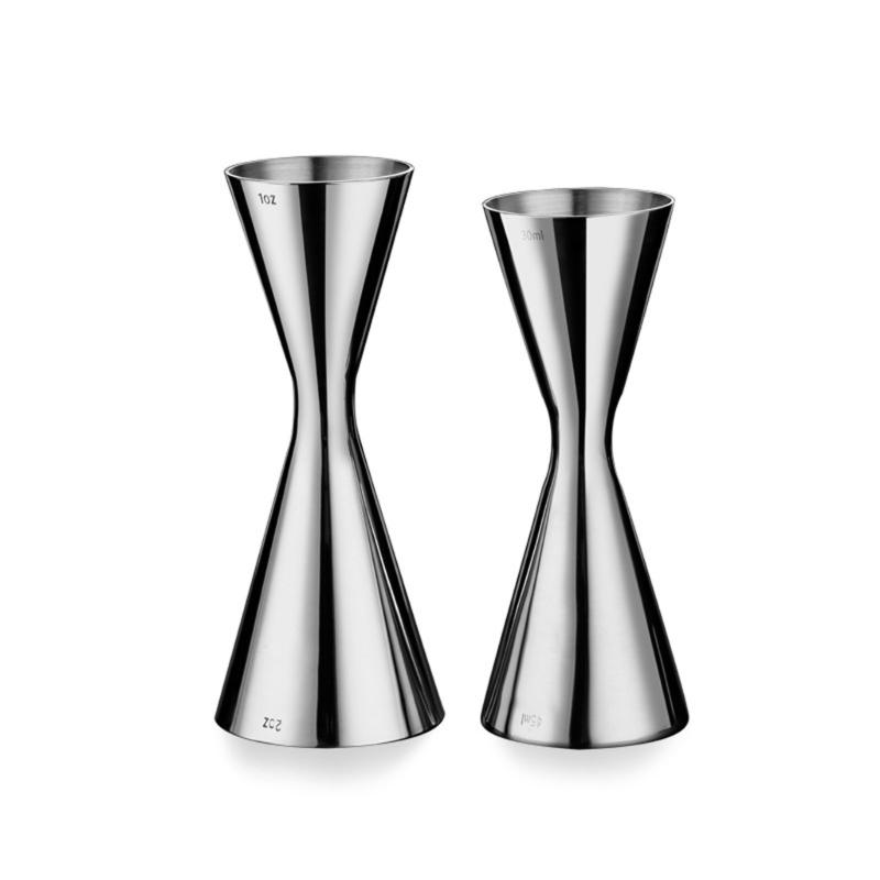 Messbecher Cocktail-Jigger Cocktailshaker Edelstahl Flüssigkeit Mini-Espresso-Shotglas Küchen-Bar-Zubehör