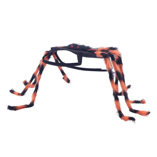 Kostým pavouka pro mazlíčky Halloween Huňatý Obří Simulační Pavouk Oblečení pro Kočky Malé Střední Psy Mazlíček Halloweenská Párty Cosplay Převlek Doplněk