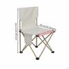 Tragbarer Campingstuhl Faltbarer Angelhocker mit Rückenlehne für Strand, Angler