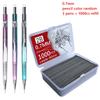 3+1000Pcs Mechanical Pencil Set 0.5/0.7/0.9 mm with Lead Refill for Writing Sketching Drawing Painting School Automatic Pencils