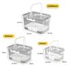 Picnic Box Clear Food Storage with Drain Plate for Easy Outdoor Use