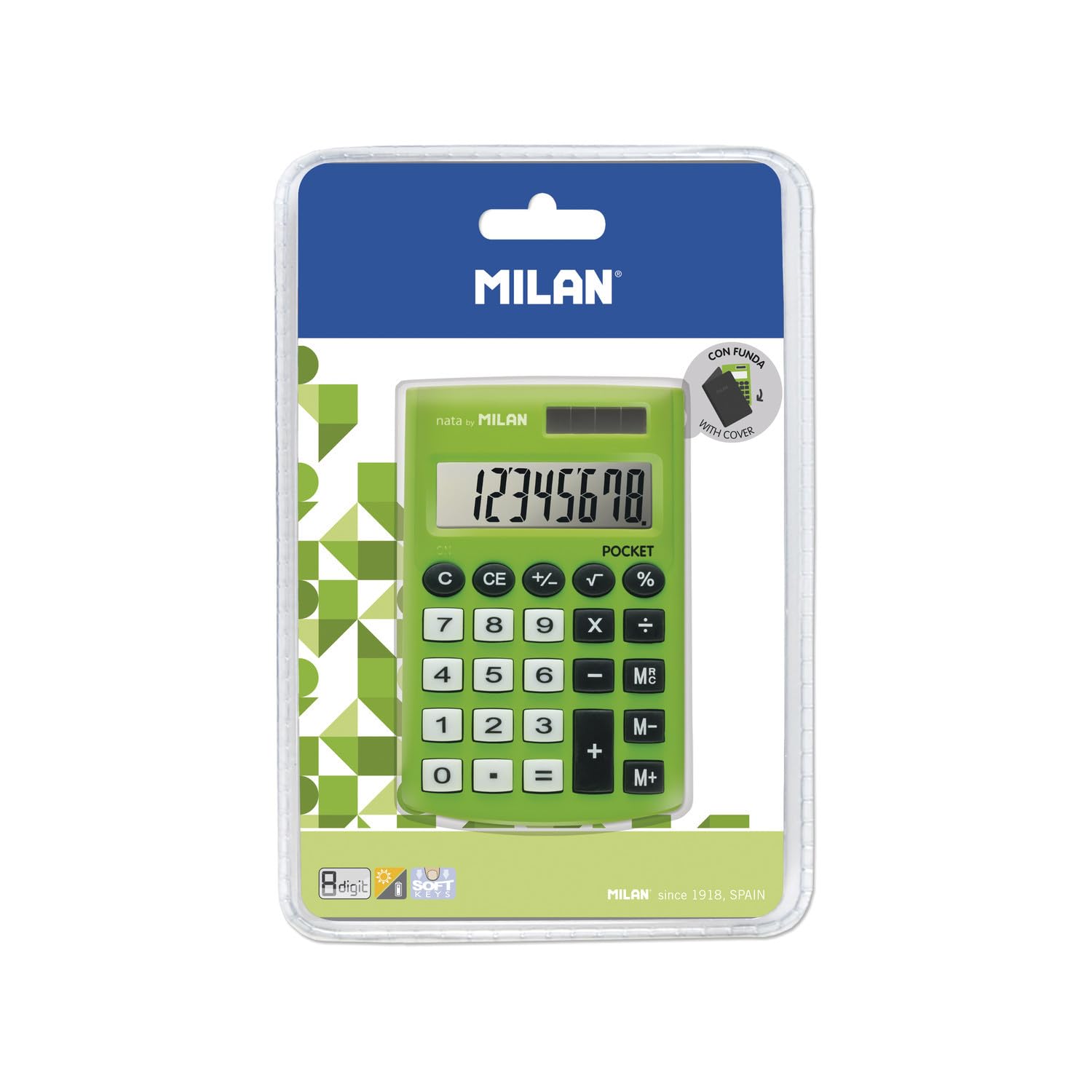 

Milan Calculator 8 Digit No150908 Green 05125