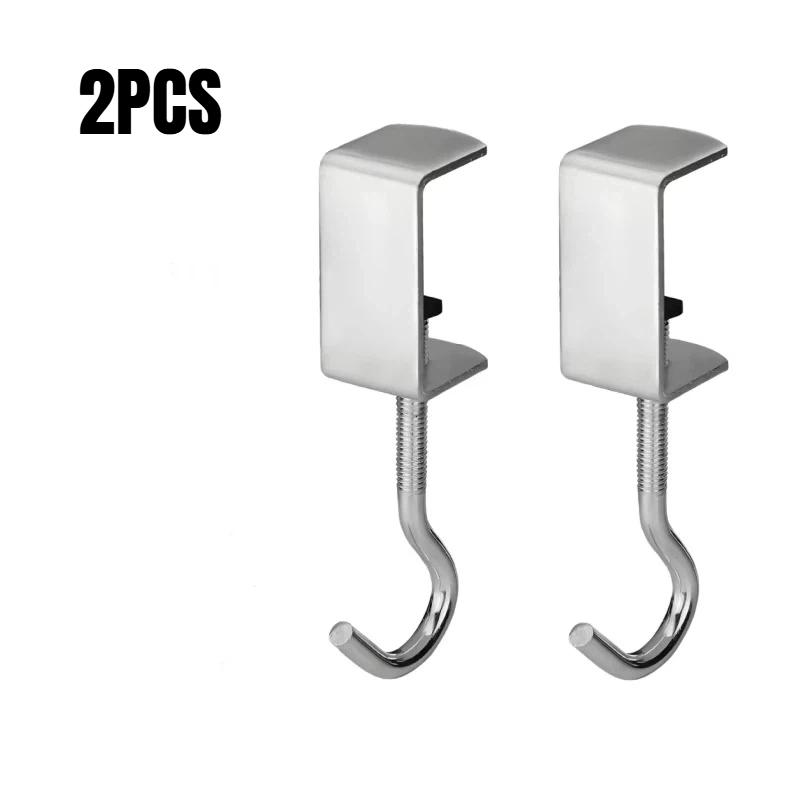 2/5 Pcs Extra Thick Backpack Hook No Adhesive Adjustable For Desk Dorm Office Durable Space Saving