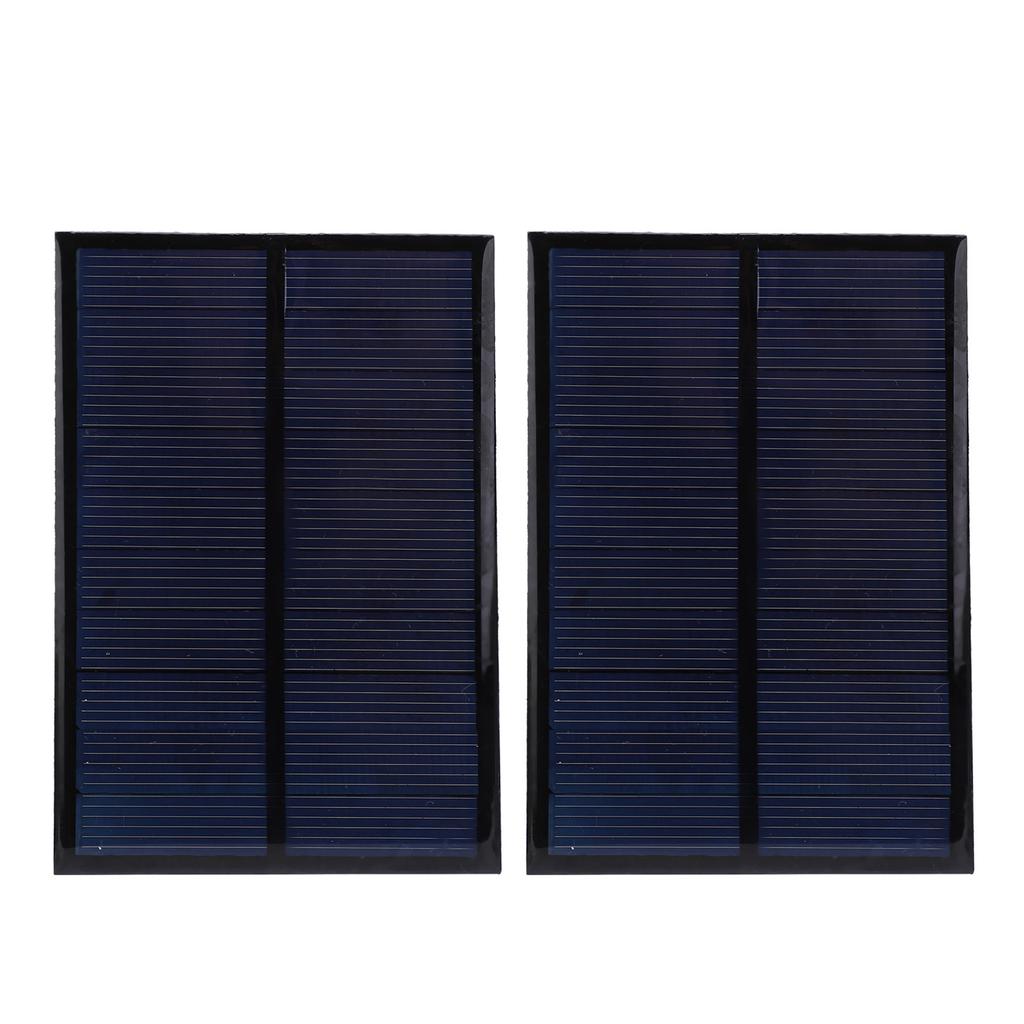2Pcs Mini Solar Panel Epoxy Power Module Battery Polysilicon Industrial Supplies 5V 500MA