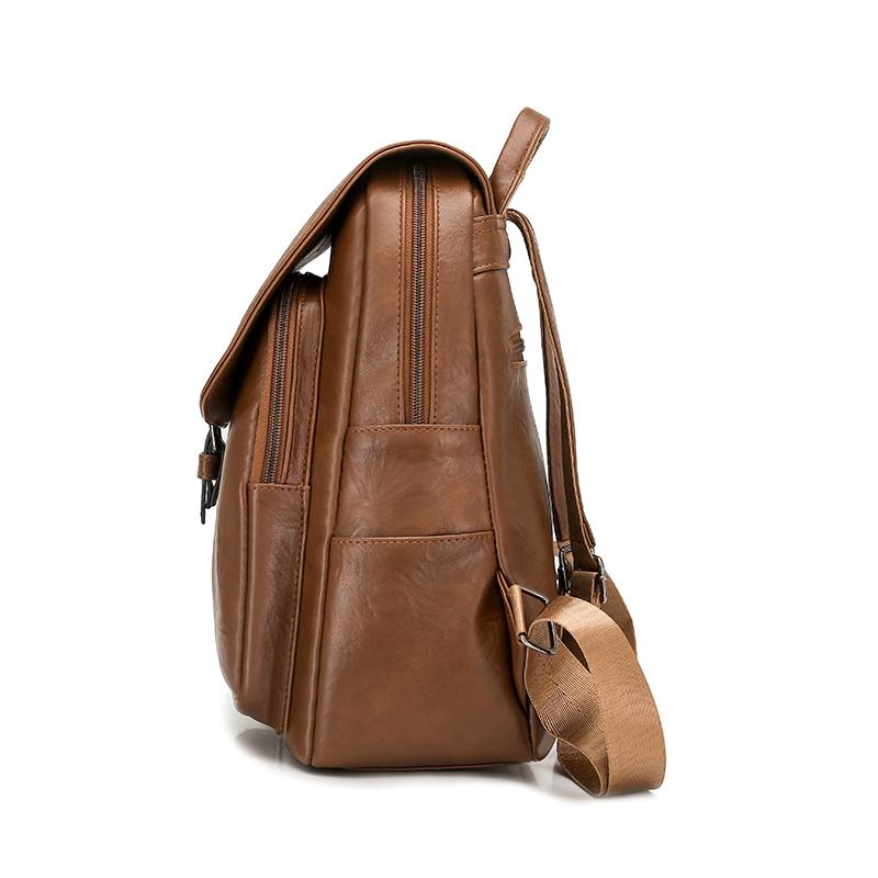 PU Backpack Large Capacity Student Schoolbag Outdoor Travel Backpack