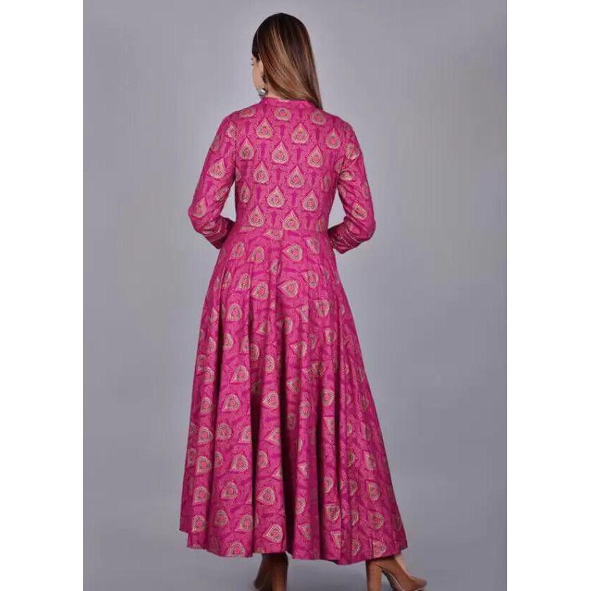 Indyjski Projektancki Anarkali Kurta Suknia Damska Bollywood Party Wear Kurti Ubrania VF-1851