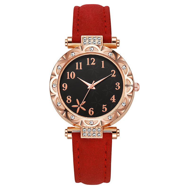 Pinduoduo Starfish Dial Ladies Quartz Watch with Shein Leather Strap