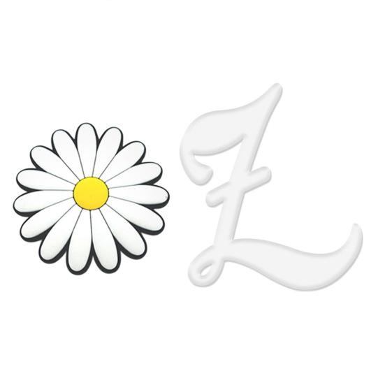 English Letter Hole Bag Charm Lightweight Reusable Beach Tote Handbag Hole White Alphabet Decoration DIY Hole Bag Accessories