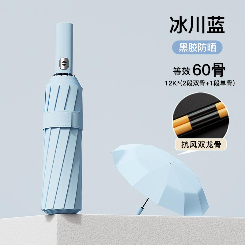 Extra-Large Manual Umbrella Extra-Wide Extra-Thick Reinforced All-Weather Umbrella for Women—Folding Sunshade