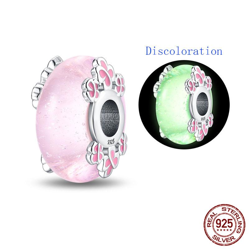 Compatible With Charm Bead Charms Ideal For Authentic Bracelets With 3mm Bracelets Diy Sea Blue Glass Bead Charms Copper Jewellery Making Ideal For Wo