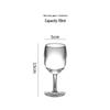 ZISIZ Japanese Style Transparent Plastic Red Wine Glass