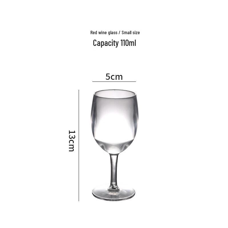

ZISIZ Japanese Style Transparent Plastic Red Wine Glass
