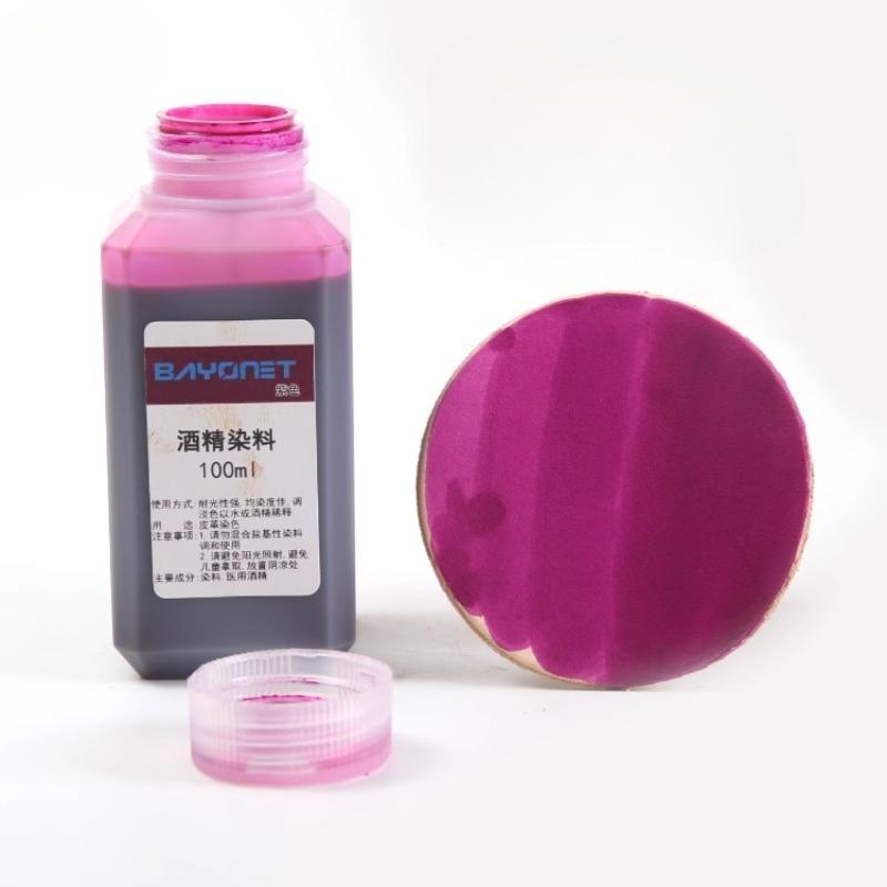DIY Leather Alcohol Dye Leather Carving Alcohol Dye 100ml/ Be Used for Color Restoration Can Be Diluted Color-changing Agent