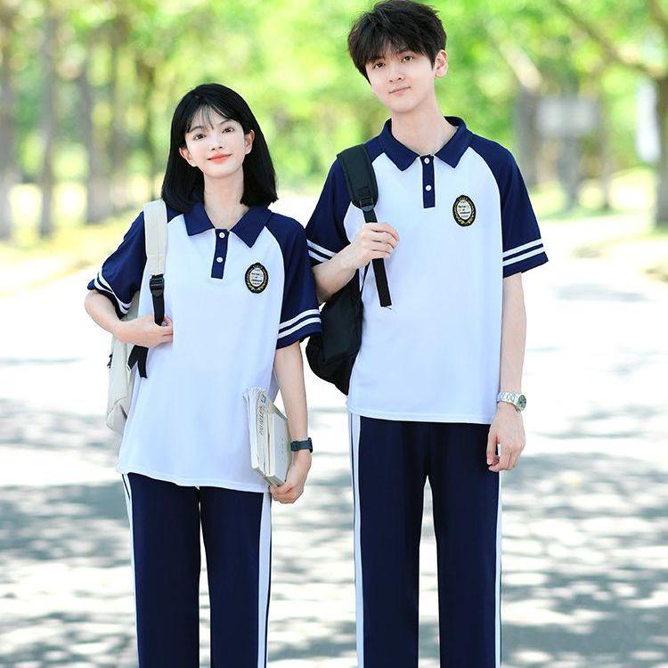 Academy-Style Junior High School Autumn Sportswear Set – Three-Piece Casual Uniform