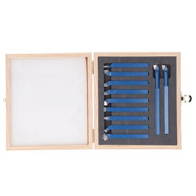11Pcs Carbide Lathe Tool Set DIN Standard Turning Tools Replacement with Box 8 X 8MM