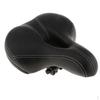 Bicycle Saddle With Dual Spring Shock Absorbing Leather Bike Seat