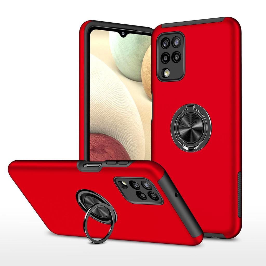 Samsung A12 5G Magnetic Ring Car Holder Case - Full Coverage, Anti-Drop Protective Cover