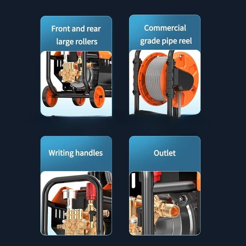 For 220 V Elektrische Reinigungsmaschine, 1200 W, Hochdruckreiniger, Haushalt, Auto, Schaumsprüher, Waschreiniger Für Die Reinig